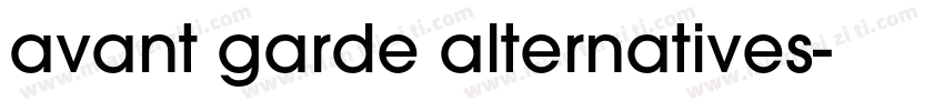 avant garde alternatives字体转换
